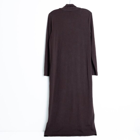 Eileen Fisher Brown Midi Dress - Picture 3 of 9